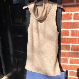 Beige Sweater Vest with tie sides M